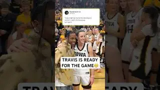 Travis is ready to watch Iowa vs. LSU😤 #basketball #travisscott #marchmadness (🎥: wnbagotgame/x)