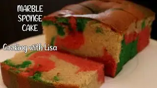 Marble Sponge Cake || Food made in Guyana || Cooking with Lisa