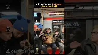 i ranked the most funniest looking at phone prank 🤣| try not to laugh