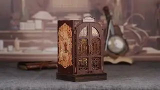 Booknook Bookstore Memories Мініатюрний деревяний будиночок з підсвіткою для полиці