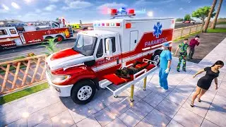 Real Fire Truck Driving Simulator 2025 - New Fire Fighting Firemen's Daily Job - Android Gameplay #2