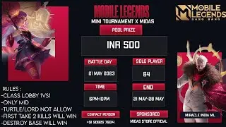 1v1 MINI TOURNAMENT Round 2  (sponsored by MIDAS OFFICIAL STORE) Indian MLBB league