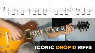 ТОП 12 лучших риффов в Drop D на электрогитаре, культовые риффы на гитаре Drop D, что сыграть Drop D