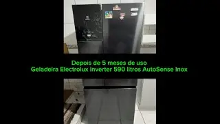Depois de 5 meses de uso: Geladeira Electrolux inverter 590 litros AutoSense Inox 