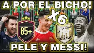 BUSCANDO AL BICHO, MESSI Y PELE! INFINITAS MEJORAS 10X 85+! / FIFA 22 - Kevinchgames
