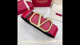 70mm wide valentino reversible belt women