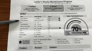 Bring A Water Sample To The Pool Store For Testing