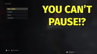 We Can't Pause Game In Call of Duty Vanguard Zombies