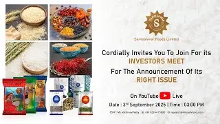 Virtual Investor Meet - Sarveshwar Foods Limited