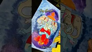 Divine Panchmukhi Ganesh Ji Painting 🌸 | Art That RadiatesPositivity#ganesh #shorts #trending #viral