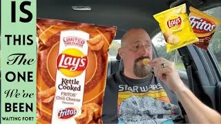 Lay's Kettle Cooked Fritos Chili Cheese Chips Review : Taste Test