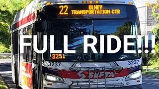 SEPTA ROUTE 22 FULL RIDE 2022