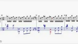 Firth of Fifth Piano Introduction (animated sheet music)