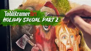 Holiday Horror Special Pt. 2 | Home Alone Meets Terrifier 3 (Painting Timelapse)