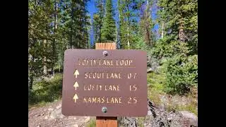 Hiking the Lofty Lake Loop trail in the Uinta Mountains of Utah