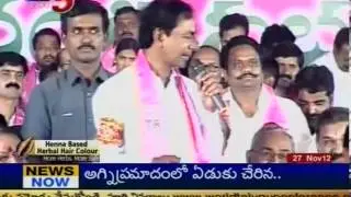TDP Vs TRS Party Dialogue War (TV5)