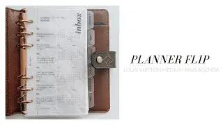 Louis Vuitton MM Agenda Planner Flip | Planner Update & Set Up