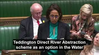 Munira presents Teddington Direct River Abstraction Petition in Parliament