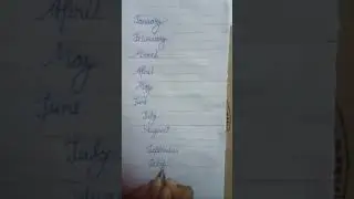 learn and write months name   #short #viral