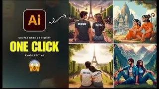 Instagram Trending Couple Custom Name on T Shirt #photo  Editing Viral Couple Name #shirts  Editing