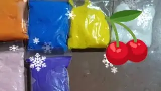 How to Make a Cherry from Slime/Relaxing Slime Craft.