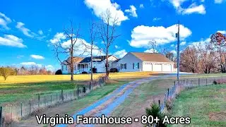 Virginia Farmhouses For Sale | 80 Acres Fenced | Virginia Land For Sale | Off Grid Virginia Creeks