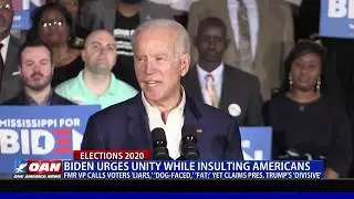 Joe Biden urges unity while insulting Americans