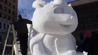 The Making of the City Hall Snow Sculpture featuring Niibin