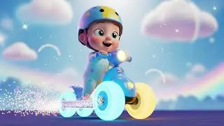 Sparkle Wheels Scooter ✨🛴🌟 | Kids Fantasy Song | Learn Balance and Motion with Gentle Ride Fun