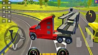 Car Transport Truck Simulator 2021 - Trailer Truck Transport - New Android Gameplay