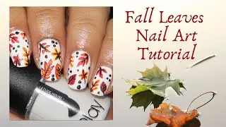 DIY Fall Leaves Nail Art | Autumn Nails Design Tutorial | DesignYourNailsByIsha