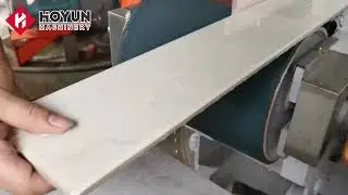 HoYun machine | Performing a tile Half Bullnose Polish, tile Grooving and tile bevel