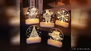 Christmas Personalized Acrylic LED Night Lights 2025 New Year Christmas Kids Gift Christmas Ornament