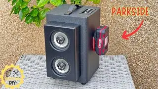 How i Made the Frankenstein Speaker powered by 20V Parkside Battery ?!!
