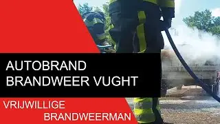 PRIO1 Autobrand tijdens de opendag van Brandweer Vught