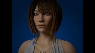 Yuna&acute;s bust - Final Fantasy X fan art