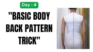 Back Bodice Drafting with Formula ✂️ | Pattern Making Day 4 | Shoulder, Dart, Armhole Explained!