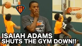 Freshman Isaiah Adams SHUTS THE GYM DOWN With a NASTY Poster At the HoopExchange Spring Showcase!!