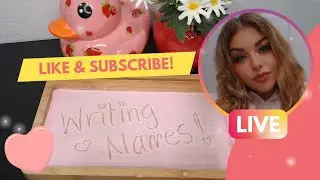 Writing Names in Sand ASMR #asmr #names #live