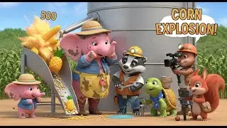 Real Farm Elephant 🌽 CORN EXPLOSION! Sweetie Overfills Silo &rarr; 500 Kernels Fly Everywhere!