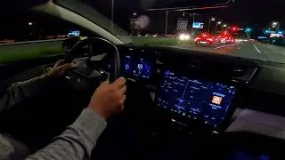Ford PUMA Gen-E [44 kWh, 168 HP] Night POV Test drive | Light show and ambient light CARiNIK