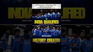 U19 Team India into the Final 🤝📈