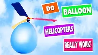 Trying Out Balloon Helicopters Toys by The Beach - simplekidscrafts