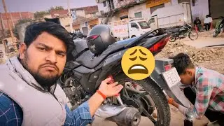 Bike kharab ho gai Meri 😮‍💨 #trending #vlog #publicreaction #femliy #video 