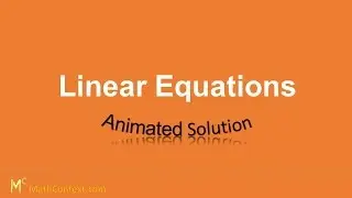 How to apply the distributive law of multiplication when solving linear equations #7
