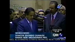 DiFilm - Crisis 2001 Asume Eduardo Duhalde - CNN/Idioma ingles (2002)