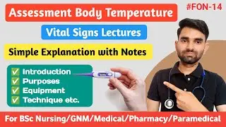 Assessment of Body Temperature in Hindi | Vital Signs in Hindi | Vital Signs Assessment