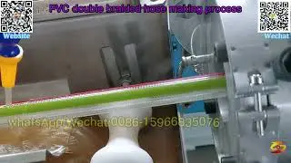 pvc yarn crochet braiding reinforced hose making machine, pvc fiber braided hose extrusion line
