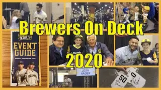 2020 Milwaukee Brewers On Deck Fan Fest | Autographs, Bob Uecker, Omar Narvaez, Giannis Bobblehead
