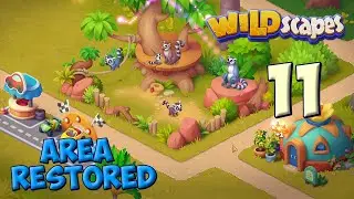 Wildscapes AREA 11 - Madagascar 🐼 Gameplay Story 🐎 Мадагаскар Playrix HD